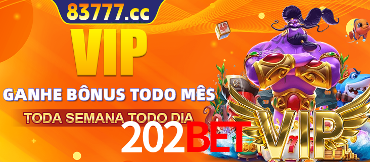 Banner promocional do 202BET oferecendo 100% de recompensas adicionais contínuas para quem fizer o login diário (Daily sign-in), com um mascote de coelho.